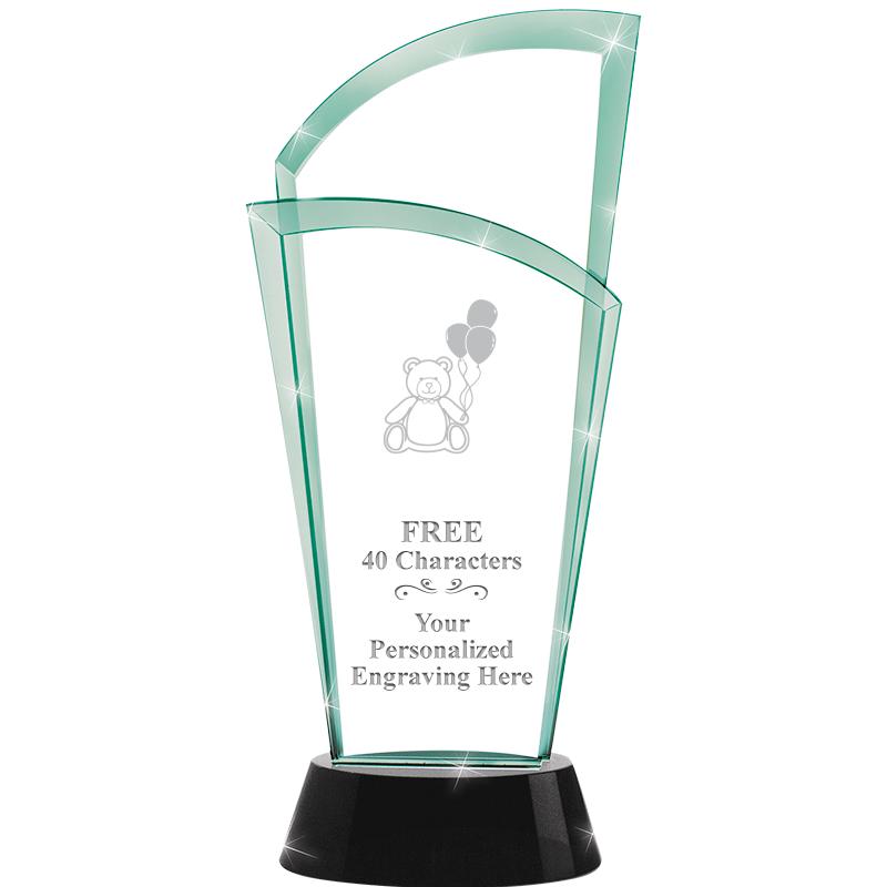 12" SLOPE JADE CRYSTAL