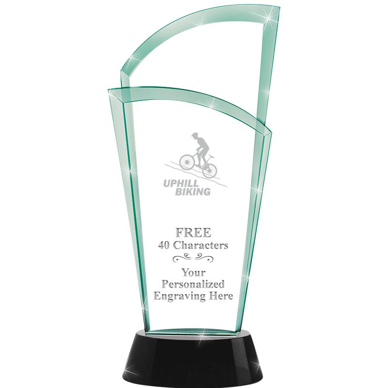 12" SLOPE JADE CRYSTAL