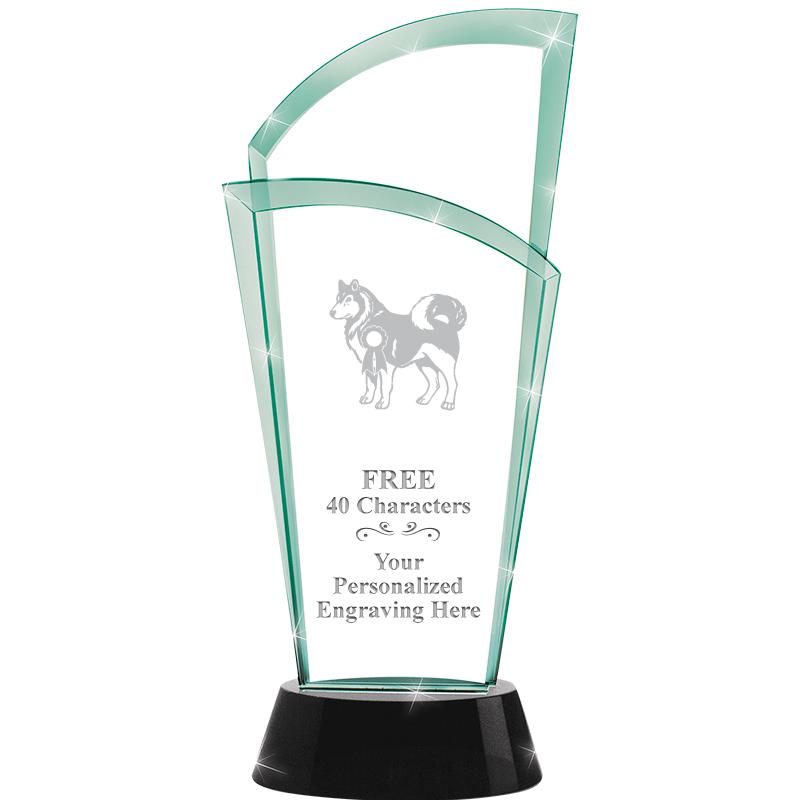 12" SLOPE JADE CRYSTAL