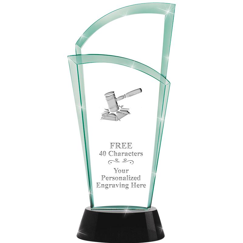 12" SLOPE JADE CRYSTAL