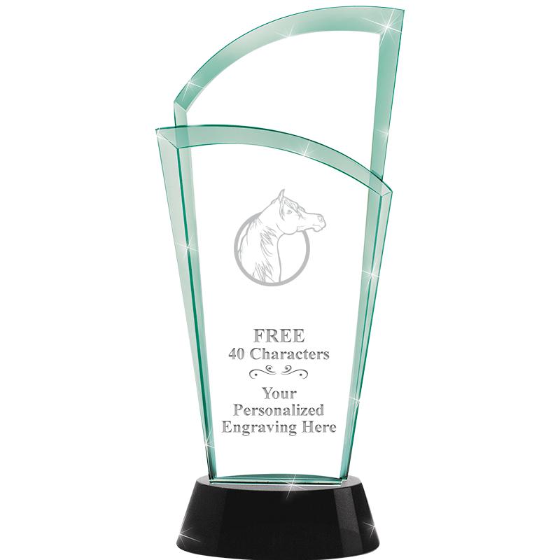 12" SLOPE JADE CRYSTAL