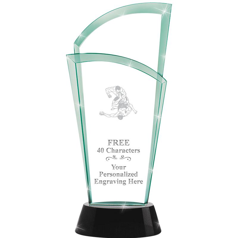 12" SLOPE JADE CRYSTAL