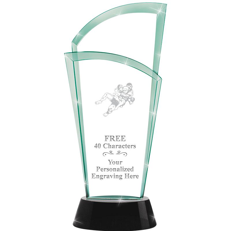 12" SLOPE JADE CRYSTAL