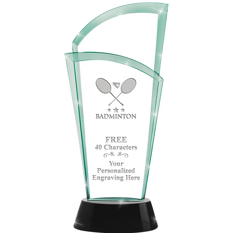 12" SLOPE JADE CRYSTAL