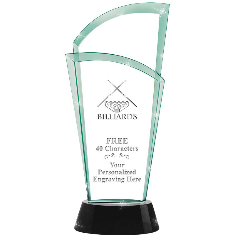 12" SLOPE JADE CRYSTAL