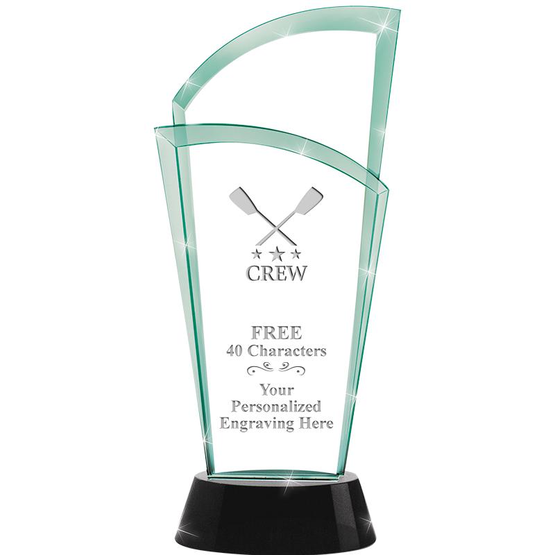 12" SLOPE JADE CRYSTAL