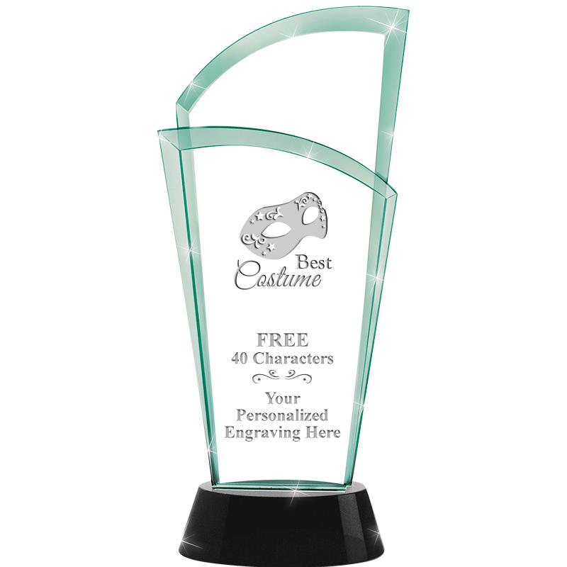 12" SLOPE JADE CRYSTAL