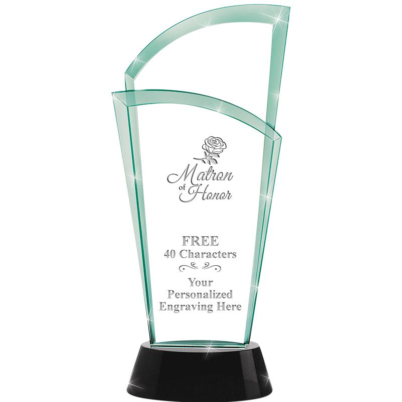 12" SLOPE JADE CRYSTAL