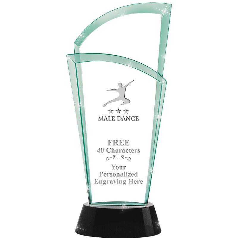 12" SLOPE JADE CRYSTAL