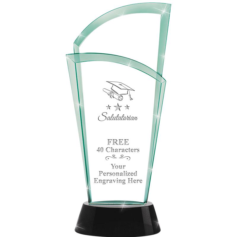 12" SLOPE JADE CRYSTAL