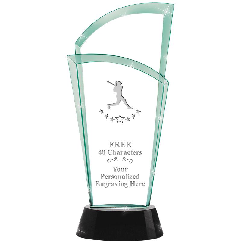 12" SLOPE JADE CRYSTAL