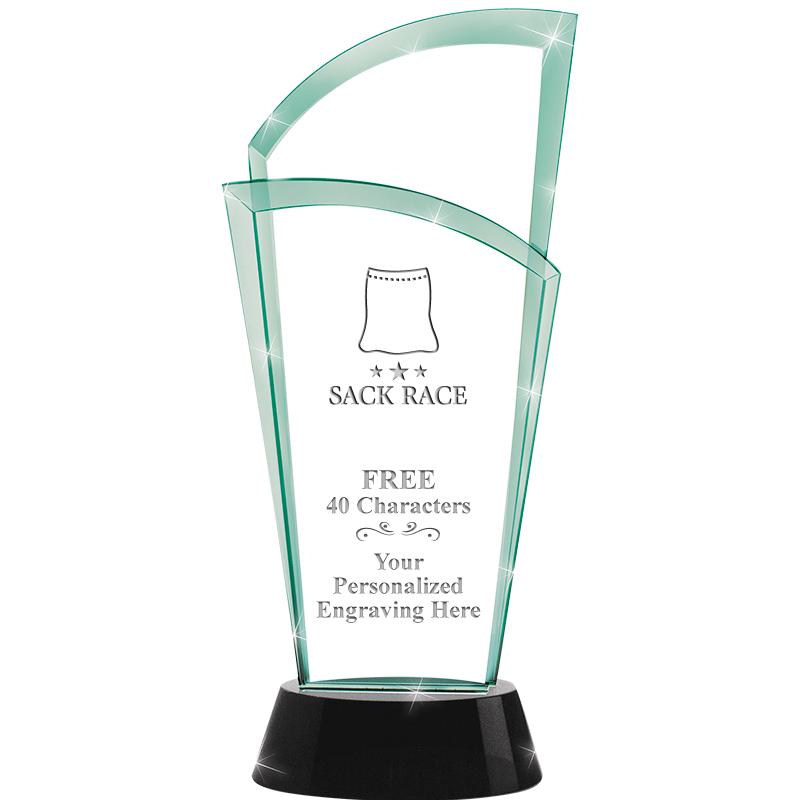 12" SLOPE JADE CRYSTAL