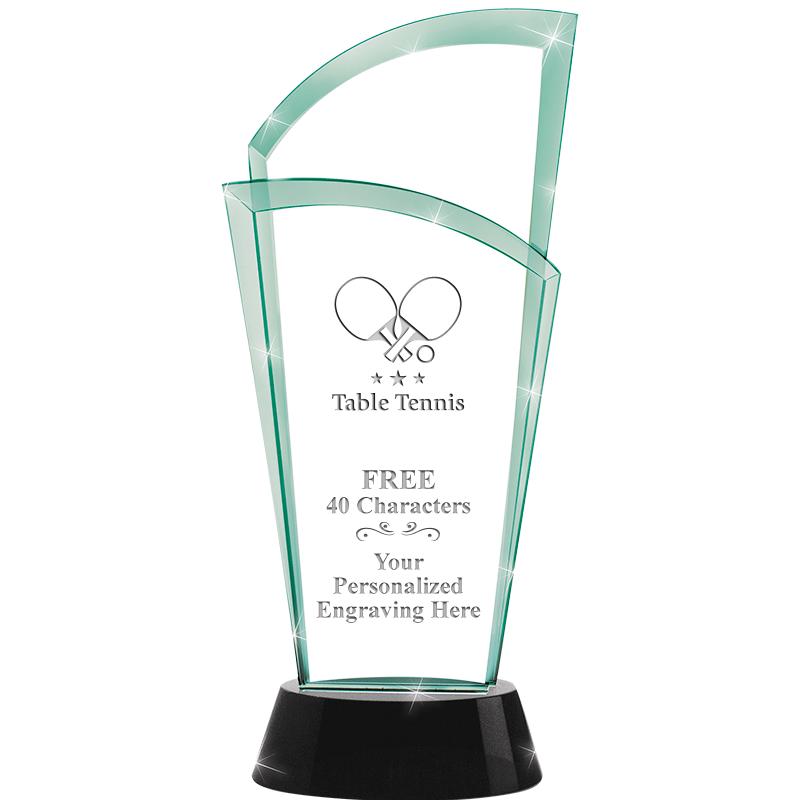 12" SLOPE JADE CRYSTAL