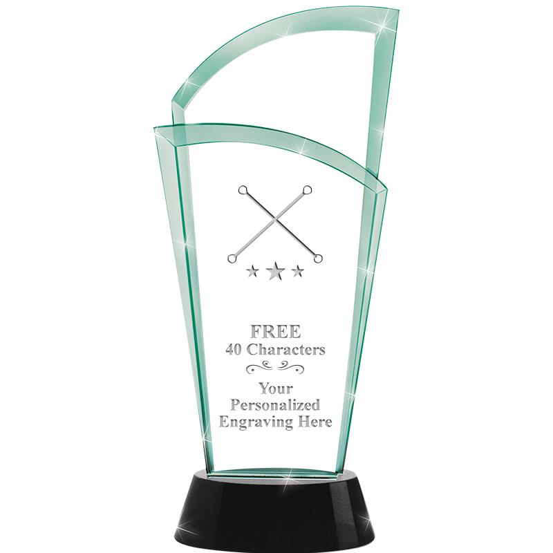 12" SLOPE JADE CRYSTAL