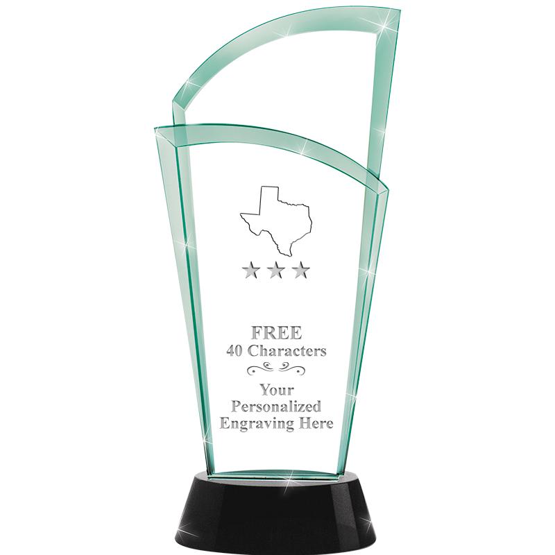 12" SLOPE JADE CRYSTAL