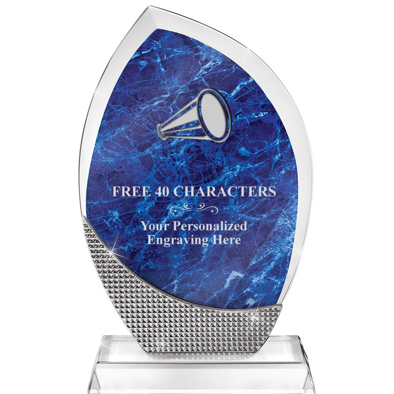 8.5" SPARKLING BLUE CRYSTAL