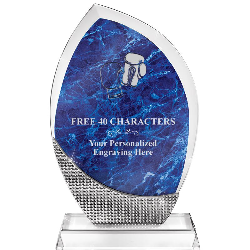 8.5" SPARKLING BLUE CRYSTAL