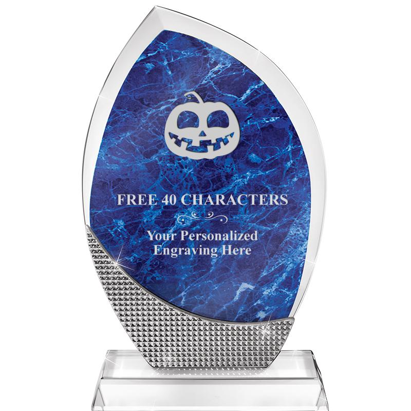 8.5" SPARKLING BLUE CRYSTAL