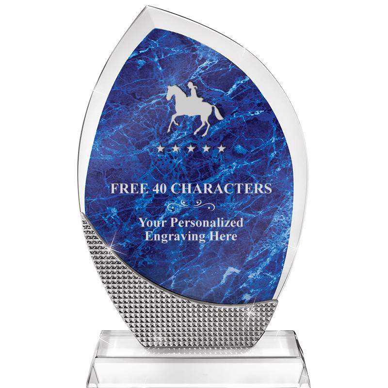 8.5" SPARKLING BLUE CRYSTAL