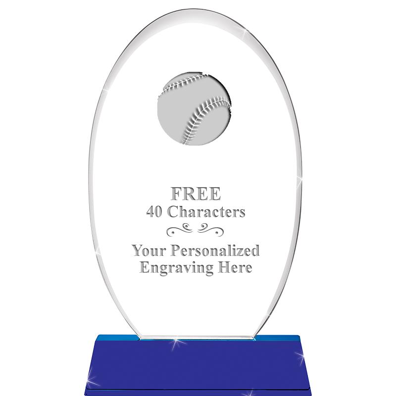 8 1/2"SAPPHIRE ELLIPSE CRYSTAL