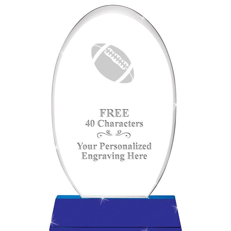 8 1/2"SAPPHIRE ELLIPSE CRYSTAL