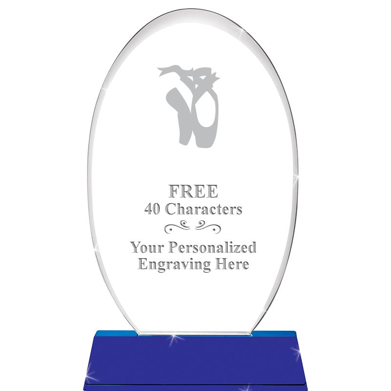 8 1/2"SAPPHIRE ELLIPSE CRYSTAL