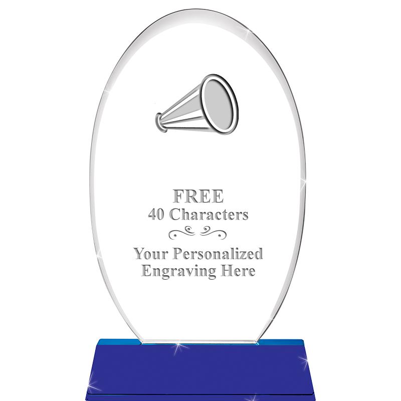 8 1/2"SAPPHIRE ELLIPSE CRYSTAL