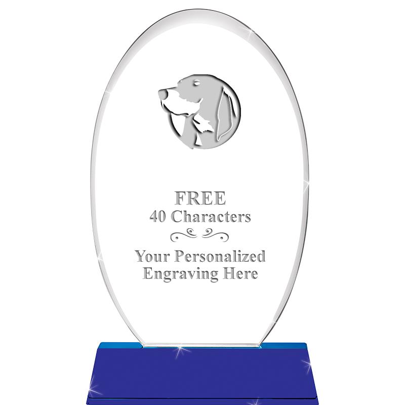 8 1/2"SAPPHIRE ELLIPSE CRYSTAL