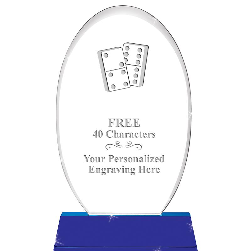 8 1/2"SAPPHIRE ELLIPSE CRYSTAL