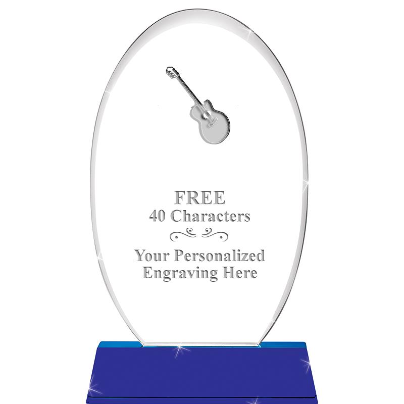 8 1/2"SAPPHIRE ELLIPSE CRYSTAL