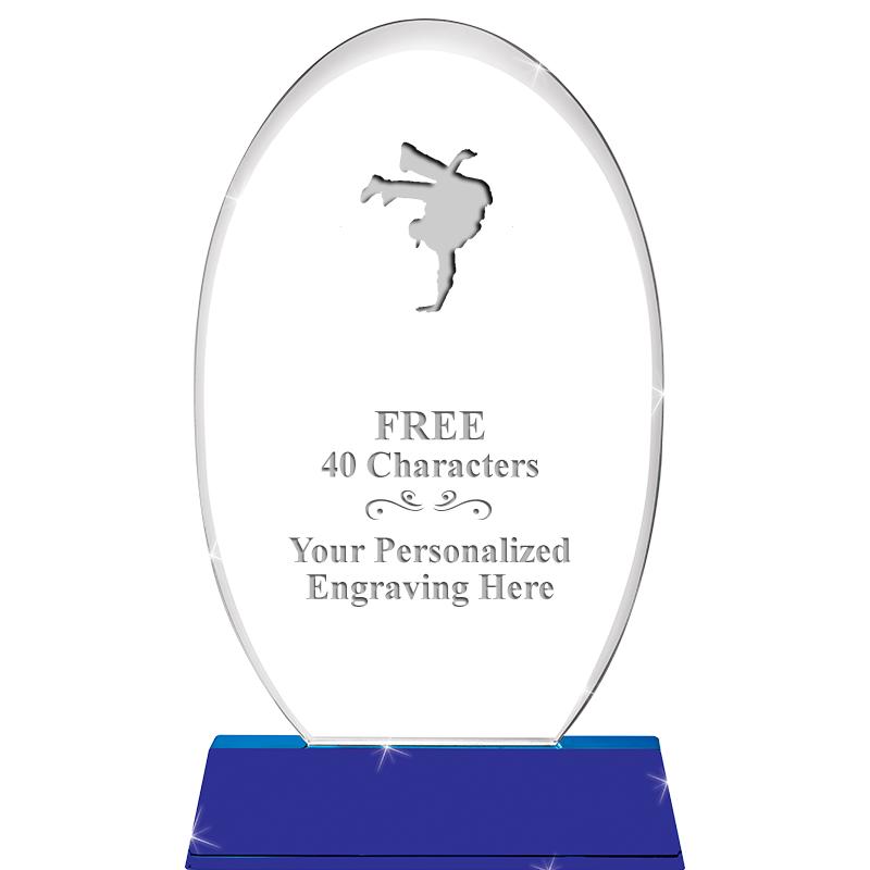 8 1/2"SAPPHIRE ELLIPSE CRYSTAL