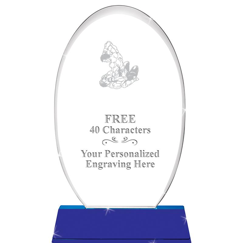 8 1/2"SAPPHIRE ELLIPSE CRYSTAL