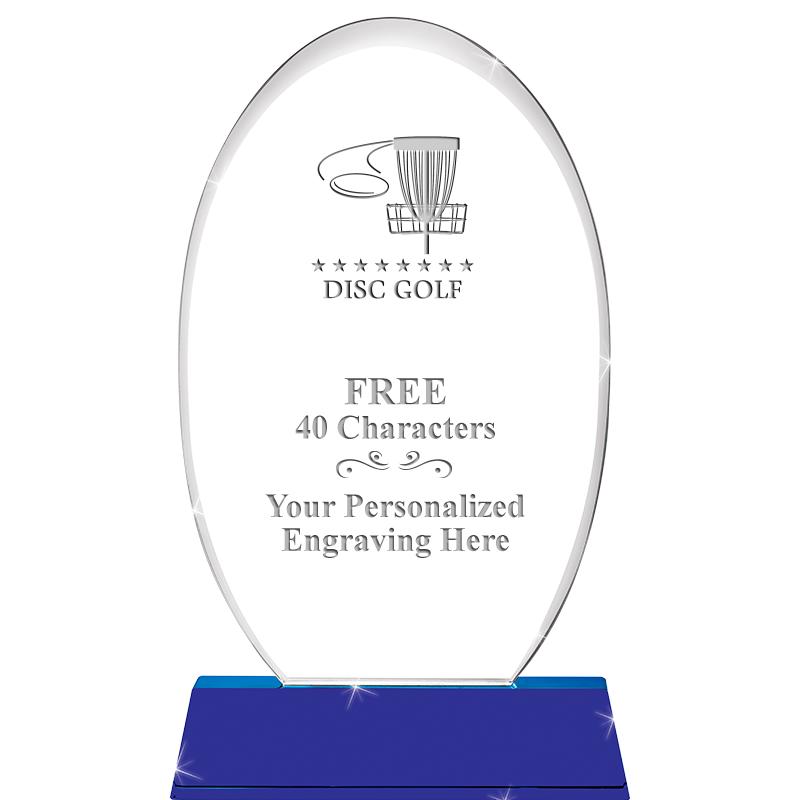 8 1/2"SAPPHIRE ELLIPSE CRYSTAL