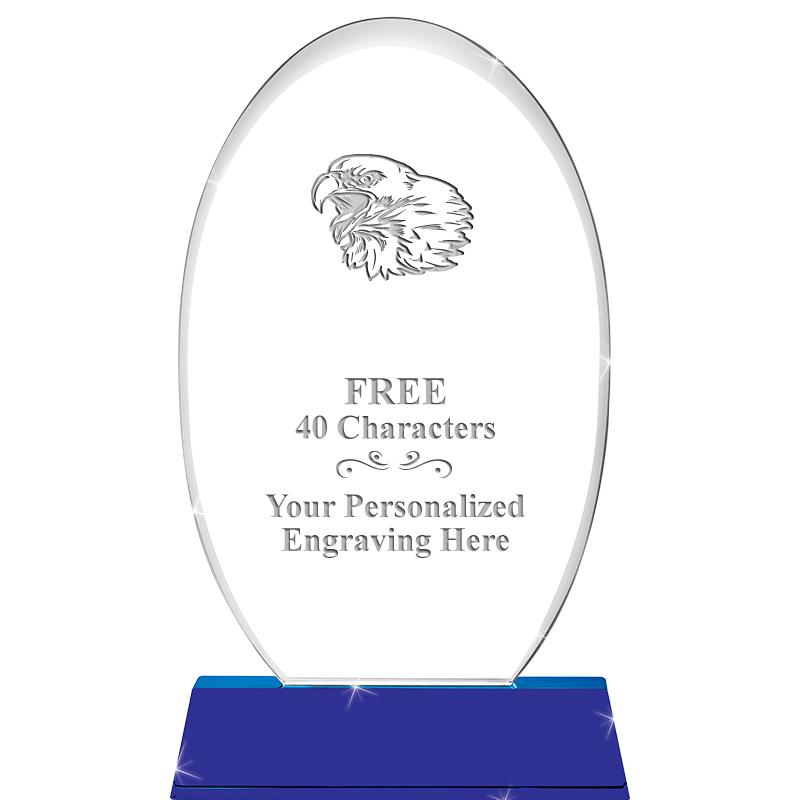 8 1/2"SAPPHIRE ELLIPSE CRYSTAL