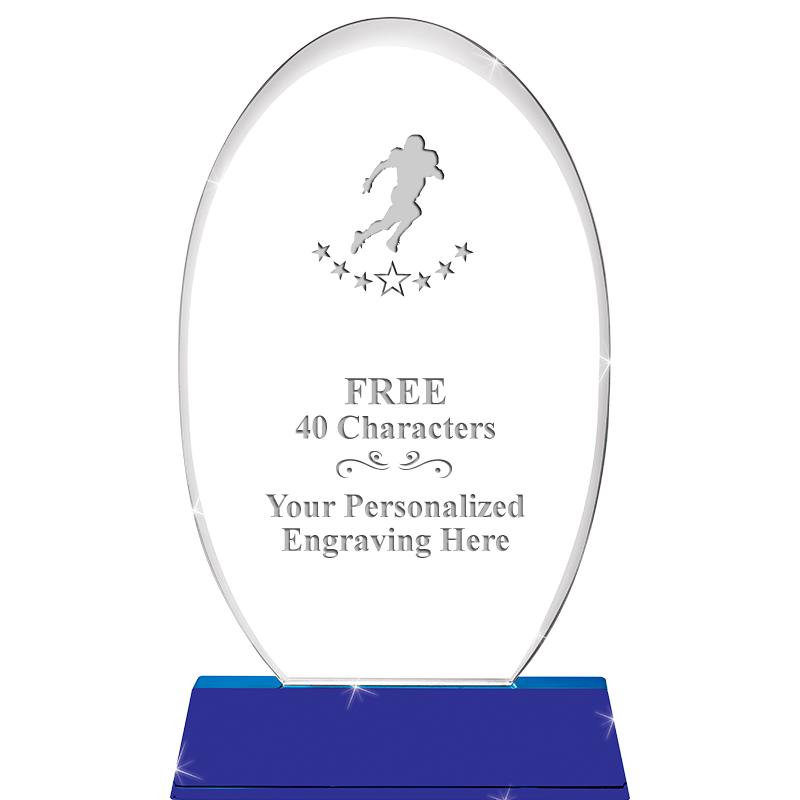 8 1/2"SAPPHIRE ELLIPSE CRYSTAL