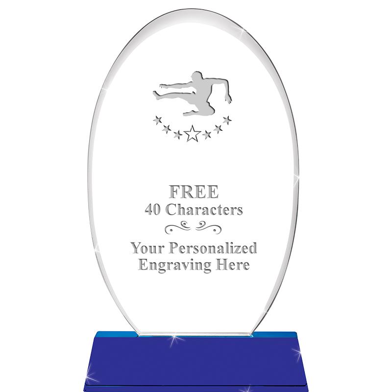 8 1/2"SAPPHIRE ELLIPSE CRYSTAL