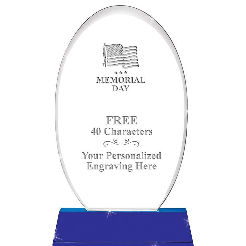 8 1/2"SAPPHIRE ELLIPSE CRYSTAL