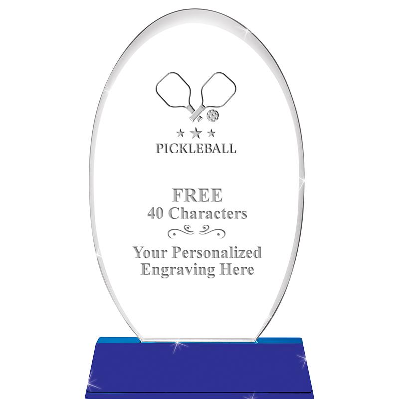 8 1/2"SAPPHIRE ELLIPSE CRYSTAL