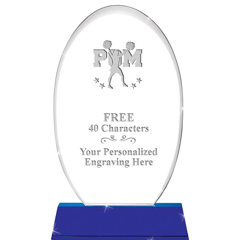 8 1/2"SAPPHIRE ELLIPSE CRYSTAL