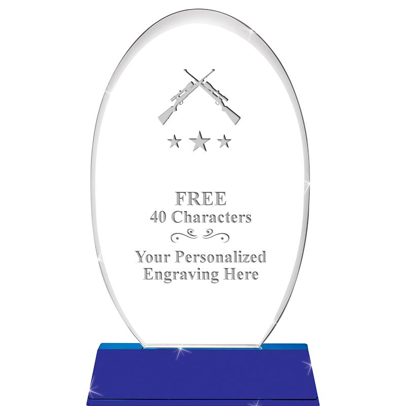 8 1/2"SAPPHIRE ELLIPSE CRYSTAL