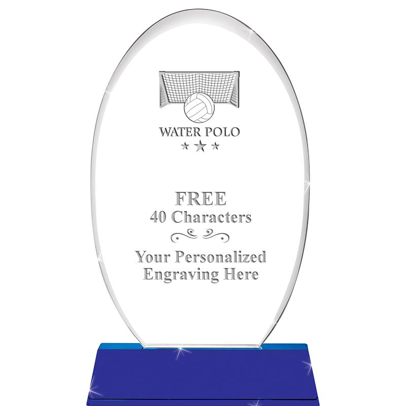 8 1/2"SAPPHIRE ELLIPSE CRYSTAL