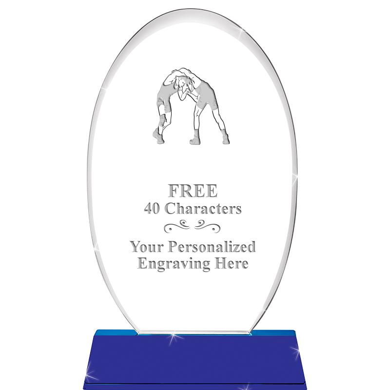 8 1/2"SAPPHIRE ELLIPSE CRYSTAL