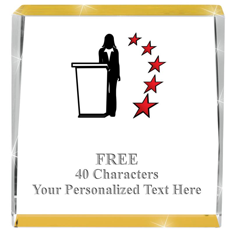 3" SPOTLIGHT GOLD CRYSTAL