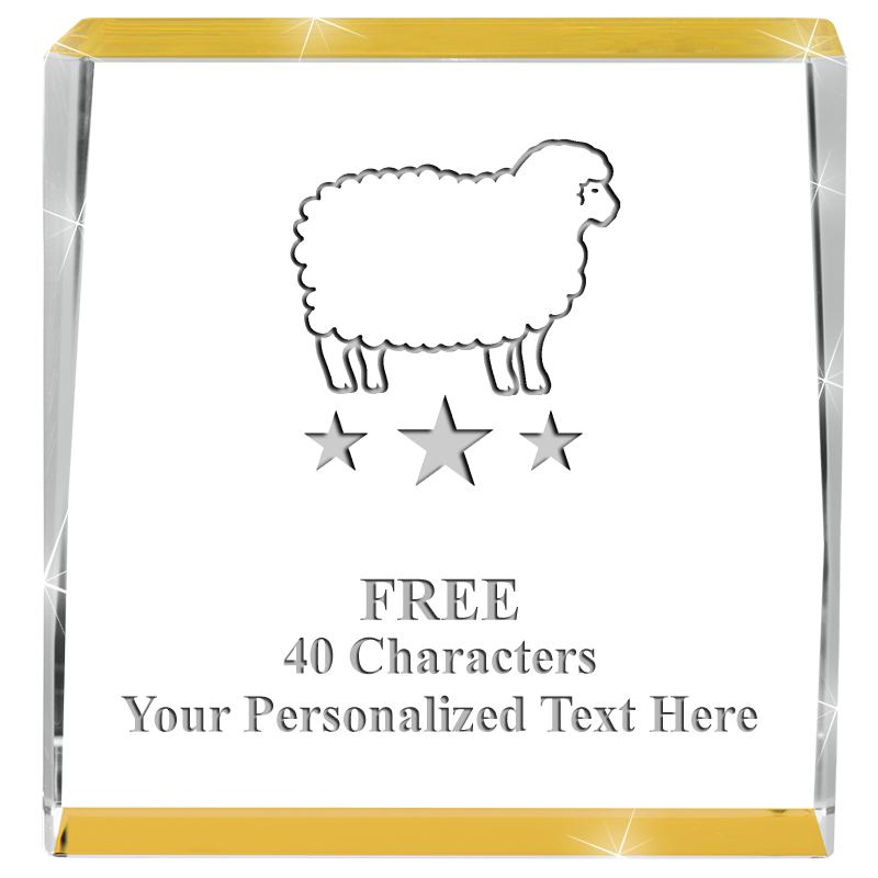 3" SPOTLIGHT GOLD CRYSTAL