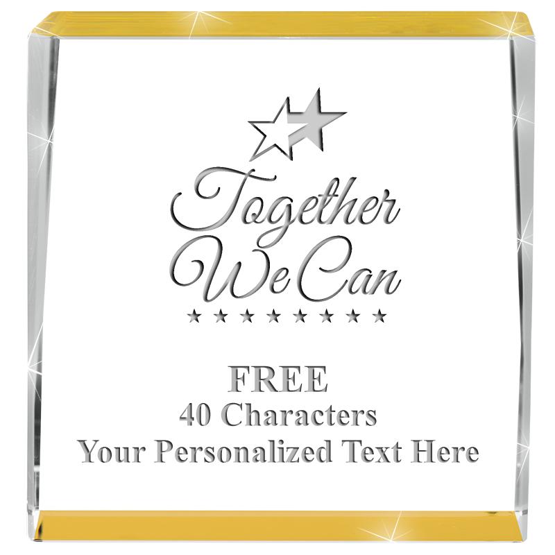 3" SPOTLIGHT GOLD CRYSTAL