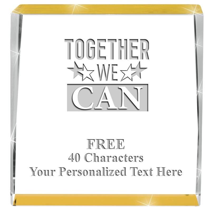 3" SPOTLIGHT GOLD CRYSTAL