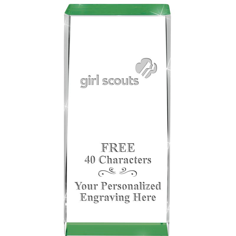 4.5" SPOTLIGHT GREEN CRYSTAL