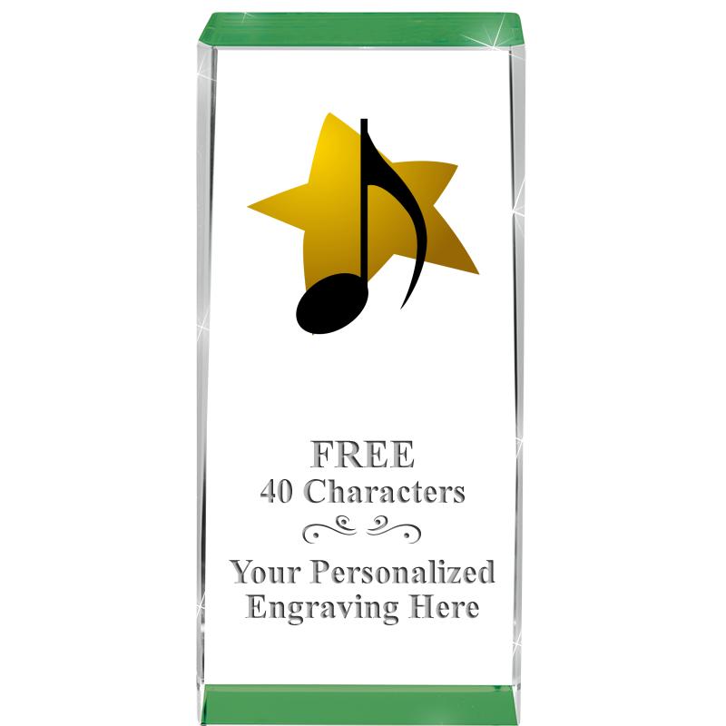 4.5" SPOTLIGHT GREEN CRYSTAL