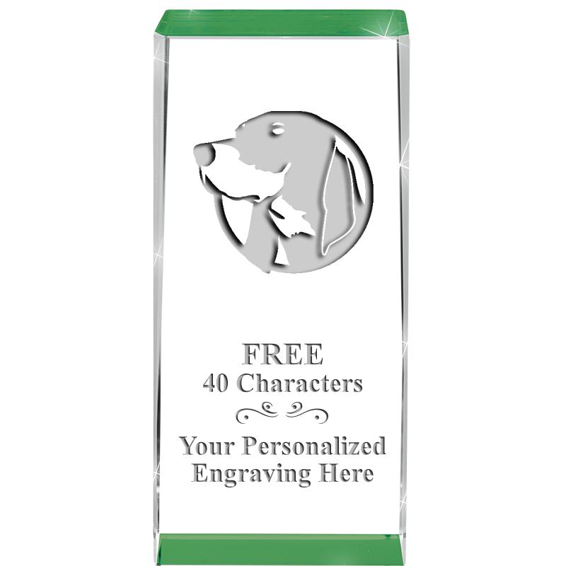 4.5" SPOTLIGHT GREEN CRYSTAL