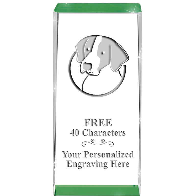 4.5" SPOTLIGHT GREEN CRYSTAL